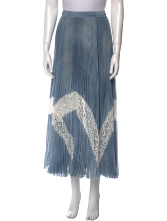 Ermanno Scervino Lace Pattern Midi Length Skirt