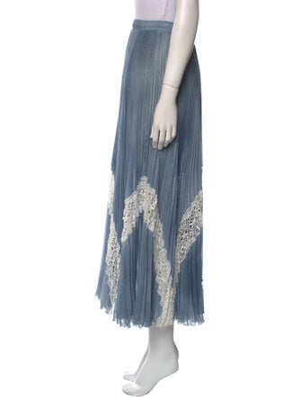 Ermanno Scervino Lace Pattern Midi Length Skirt