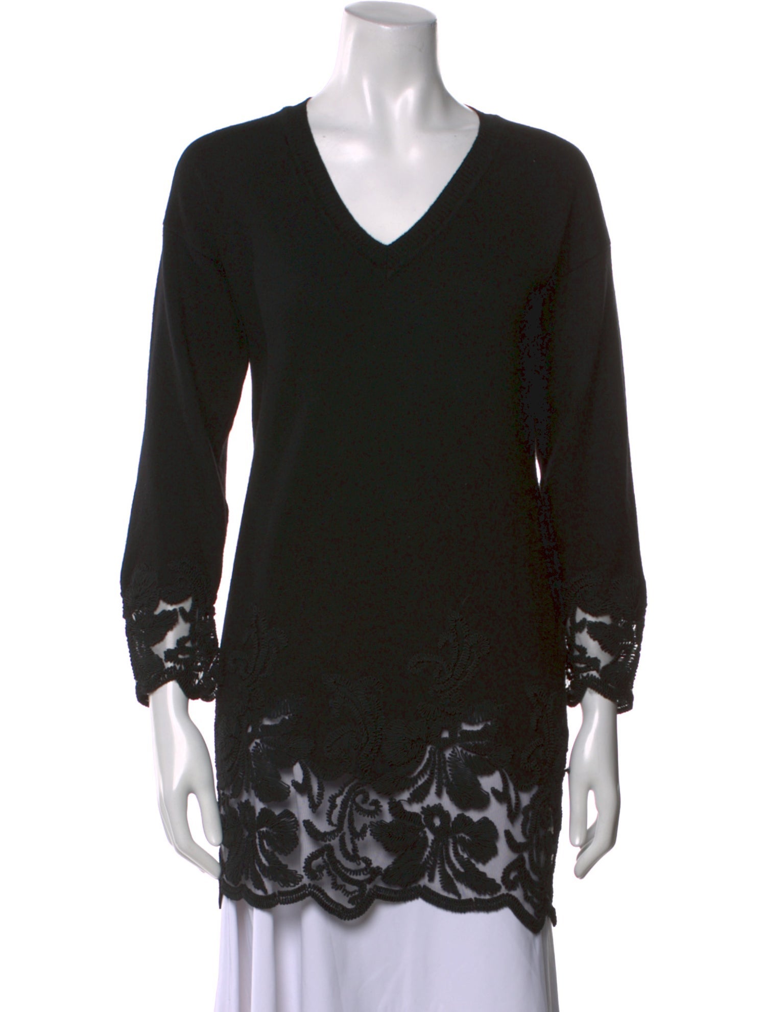 Ermanno Scervino Virgin Wool V-Neck Sweater