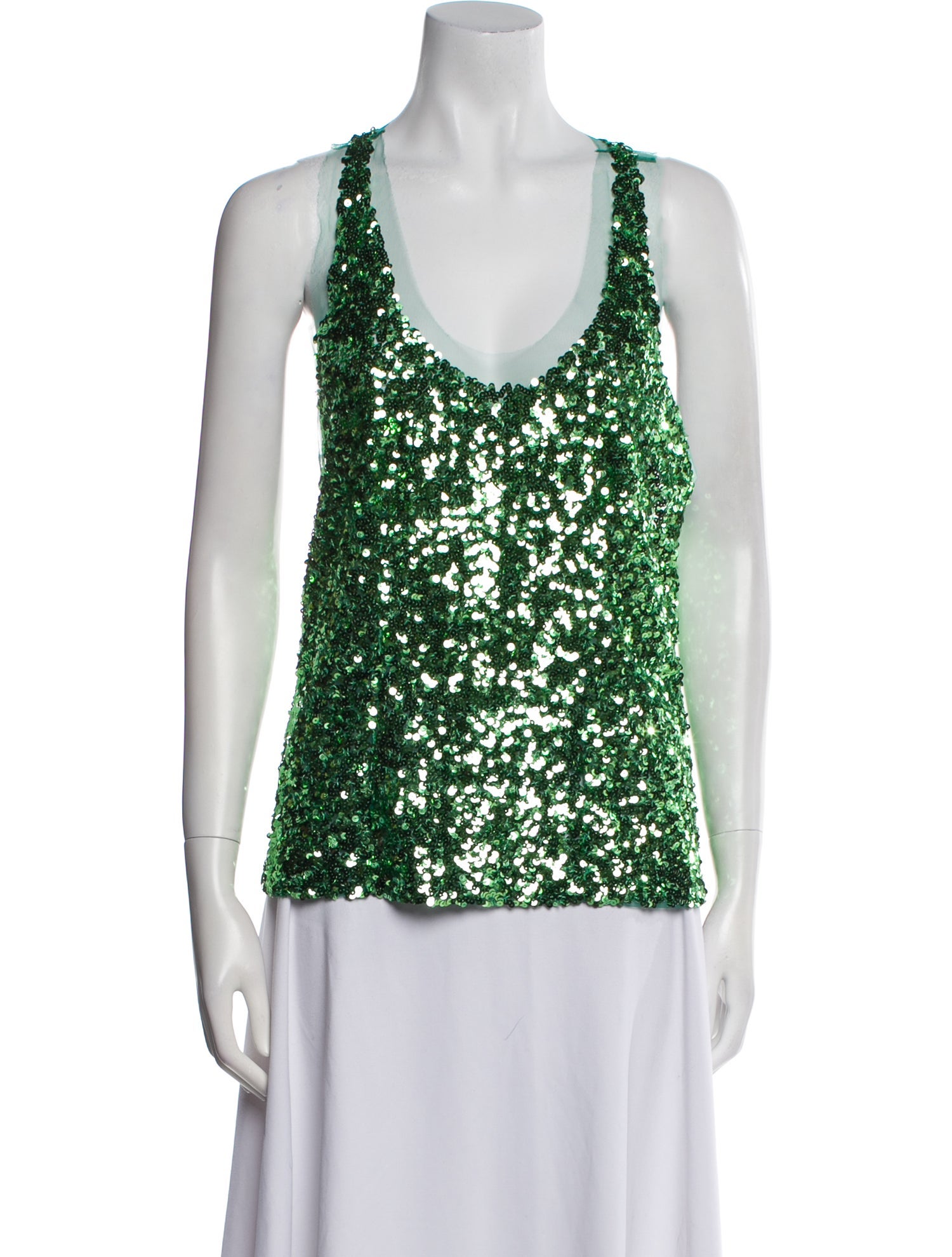 Ermanno Scervino Printed Scoop Neck Top