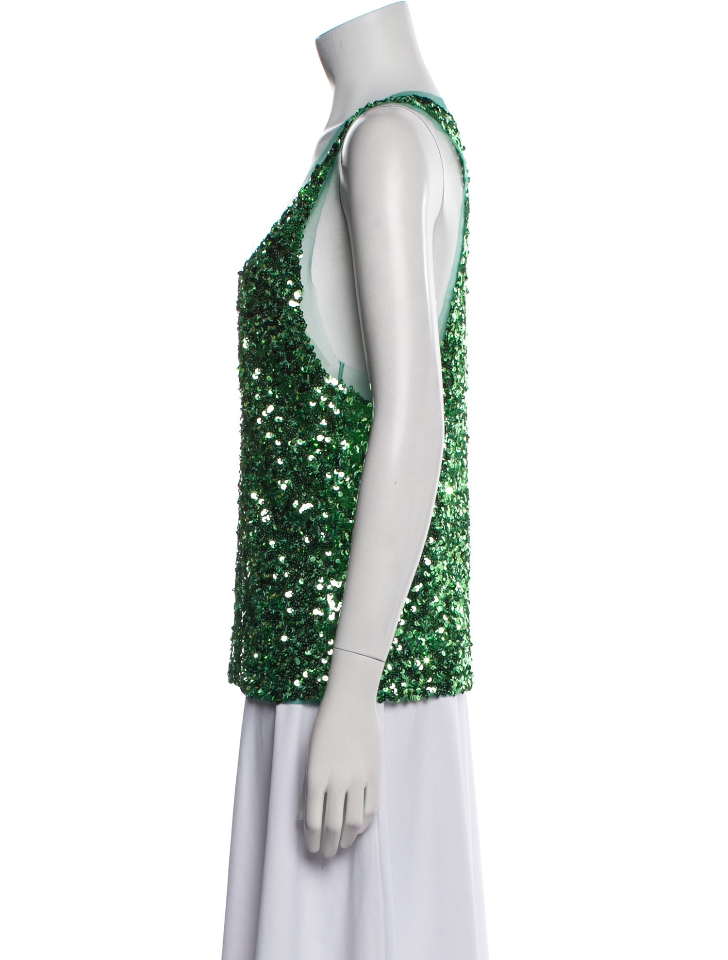 Ermanno Scervino Printed Scoop Neck Top