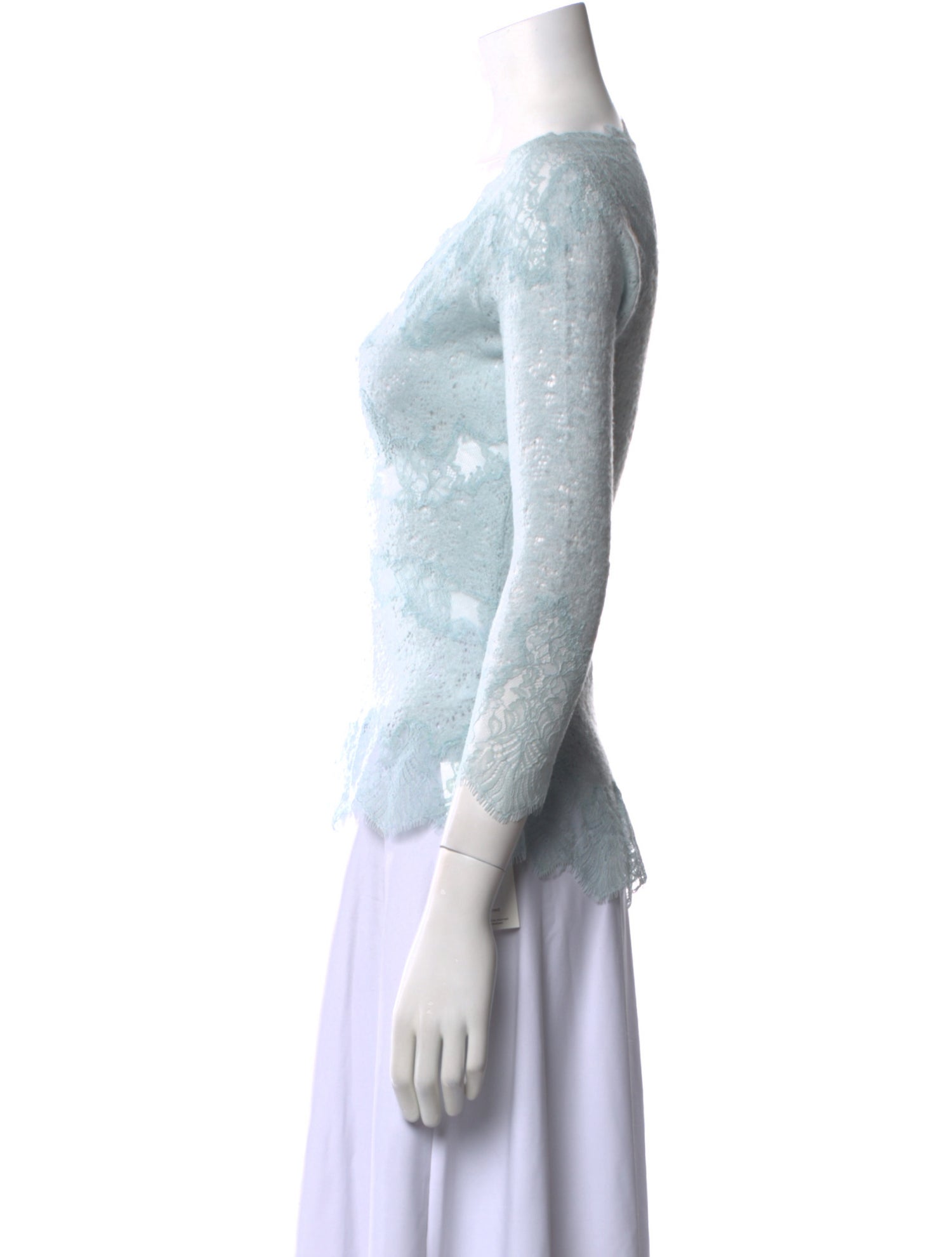 Ermanno Scervino Wool Lace Pattern Top