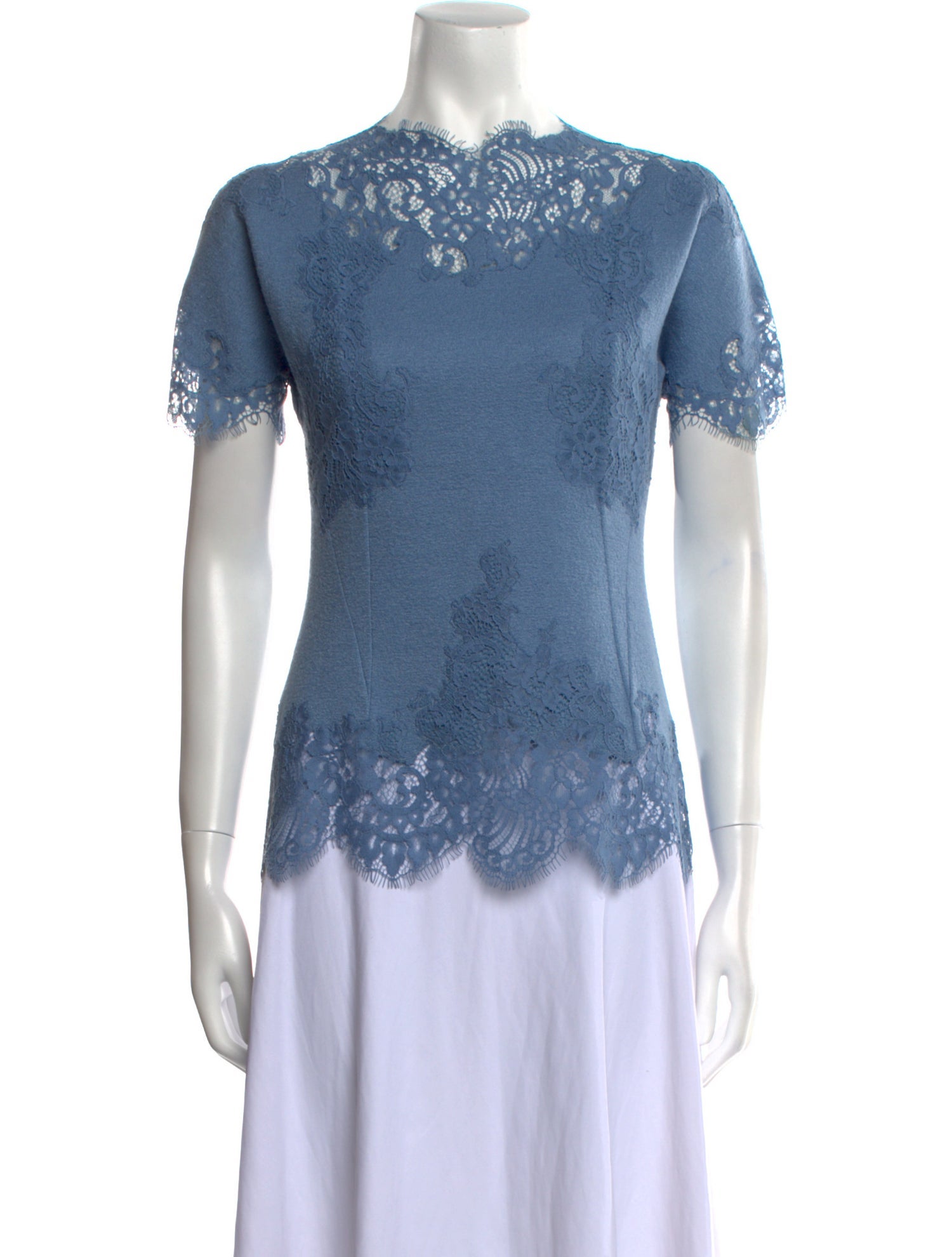 Ermanno Scervino Wool Crew Neck Top