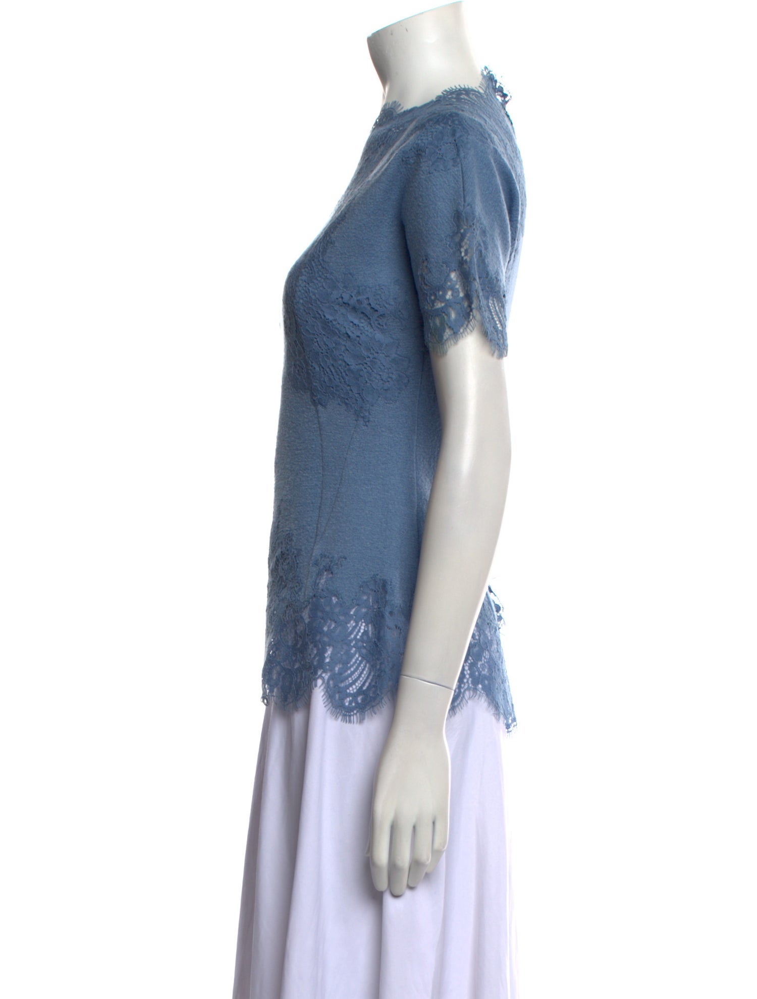 Ermanno Scervino Wool Crew Neck Top