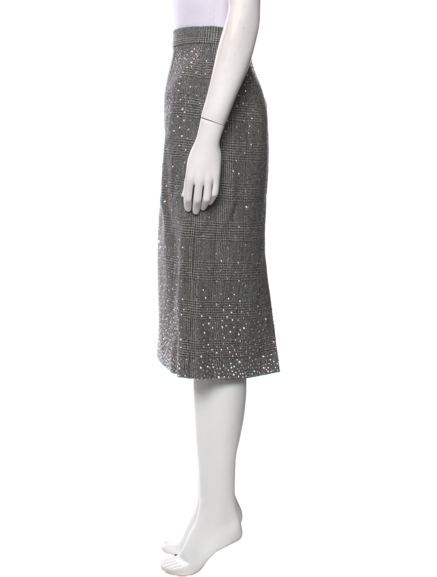 Ermanno Scervino Linen Knee-Length Skirt