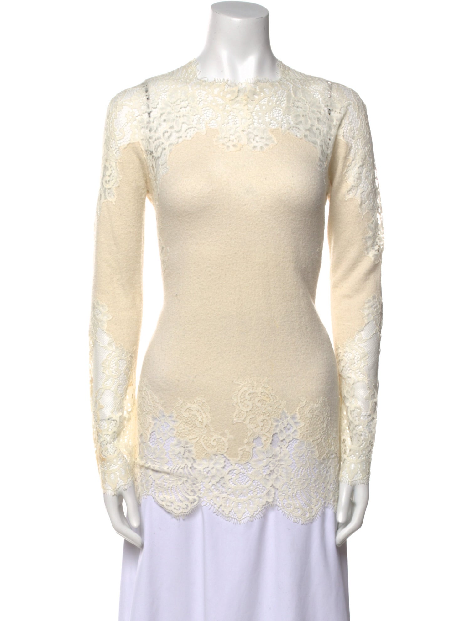 Ermanno Scervino Wool Crew Neck Sweater