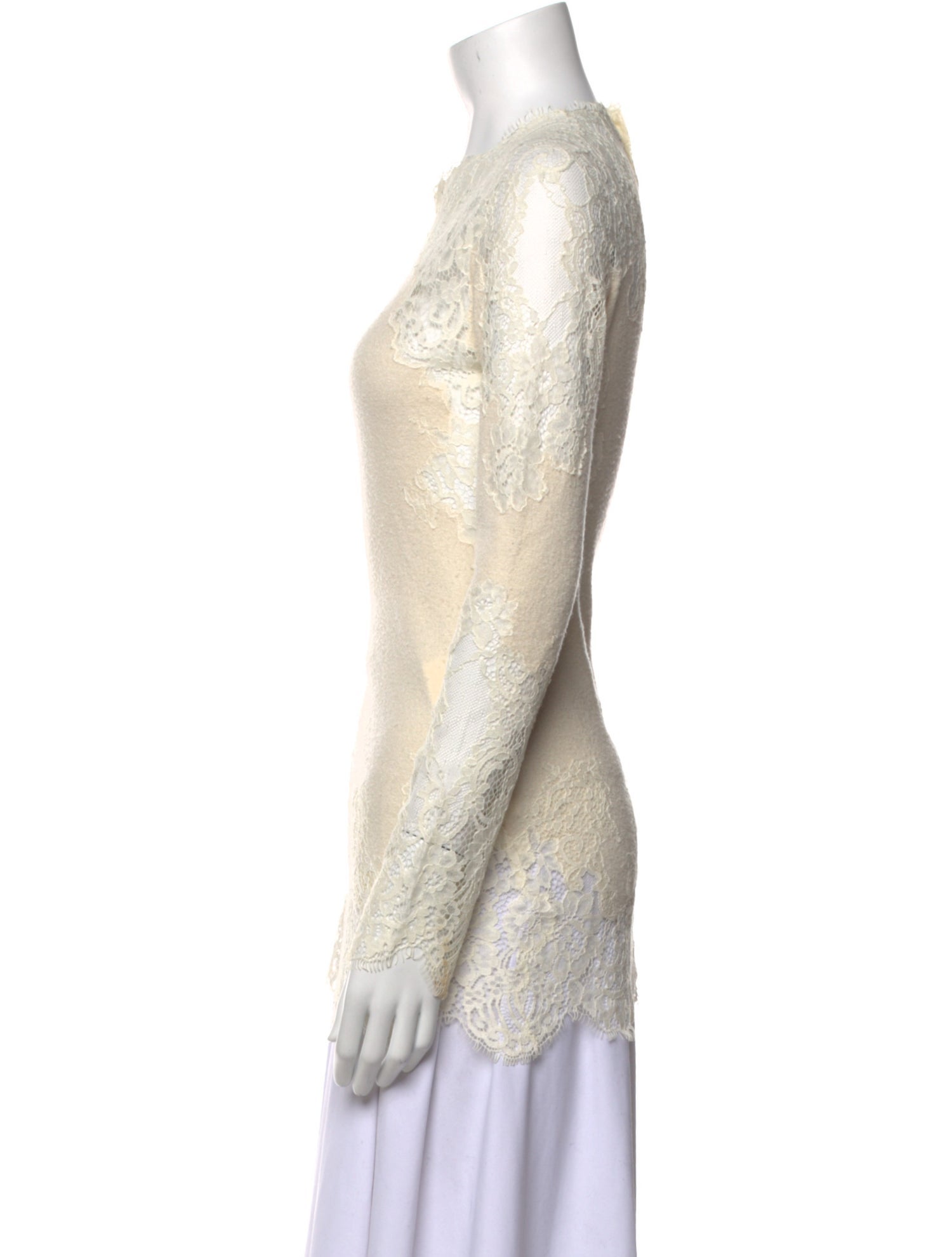 Ermanno Scervino Wool Crew Neck Sweater