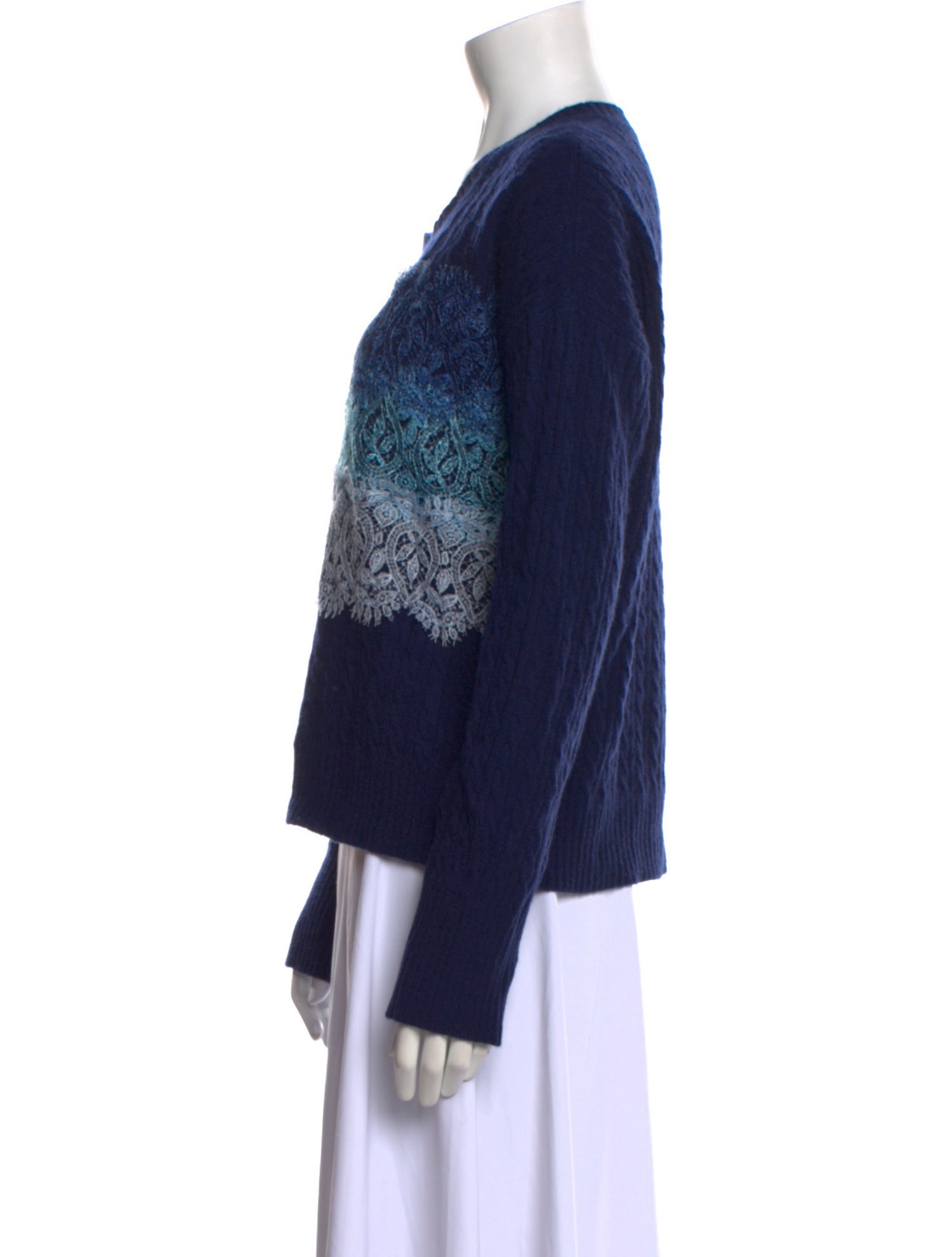 Ermanno Scervino Cashmere Striped Sweater