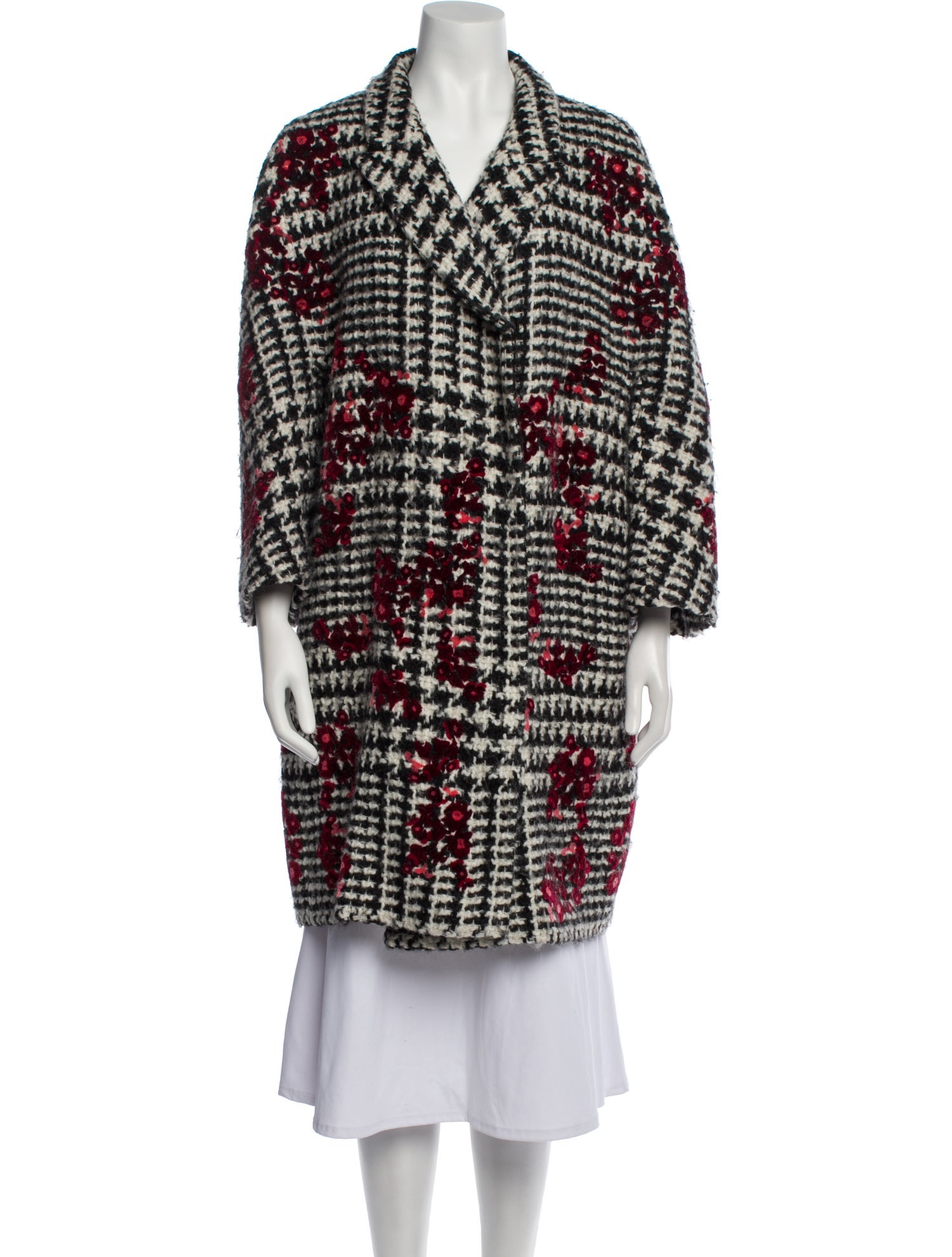 Ermanno Scervino Plaid Print Coat