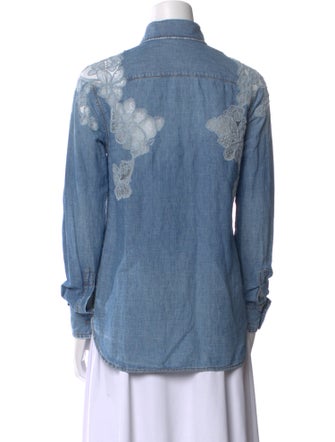 Ermanno Scervino Long Sleeve Button-Up Top