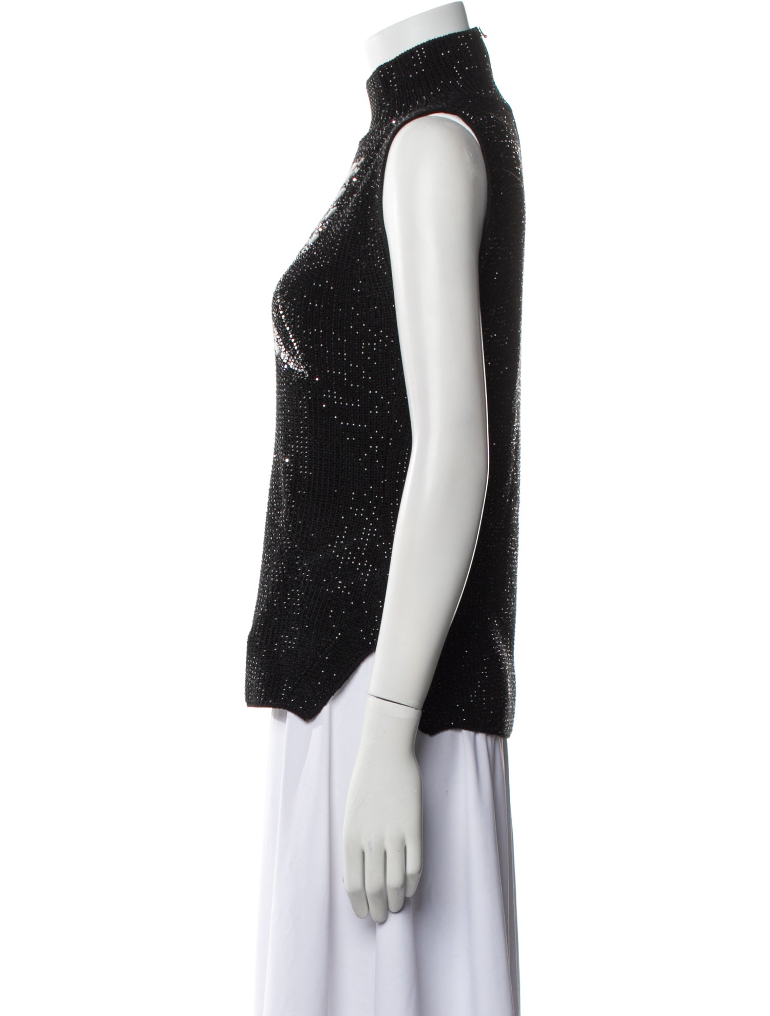 Ermanno Scervino Printed Mock Neck Top