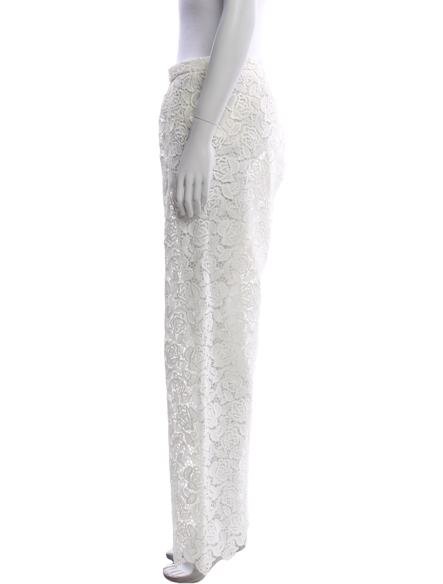 Ermanno Scervino Lace Pattern Wide Leg Pants