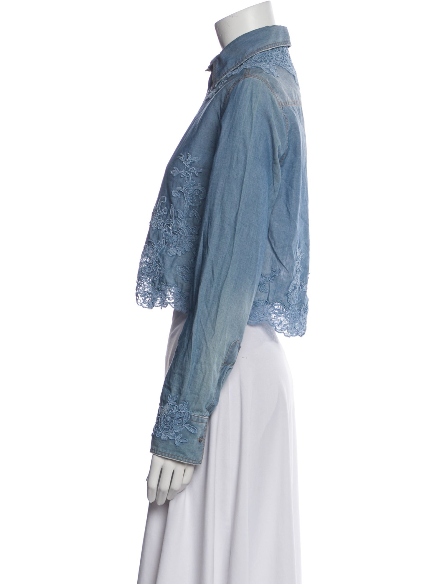 Ermanno Scervino Long Sleeve Button-Up Top