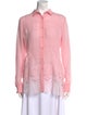 Ermanno Scervino Silk Long Sleeve Button-Up Top