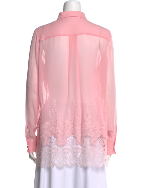 Ermanno Scervino Silk Long Sleeve Button-Up Top