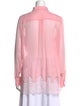 Ermanno Scervino Silk Long Sleeve Button-Up Top