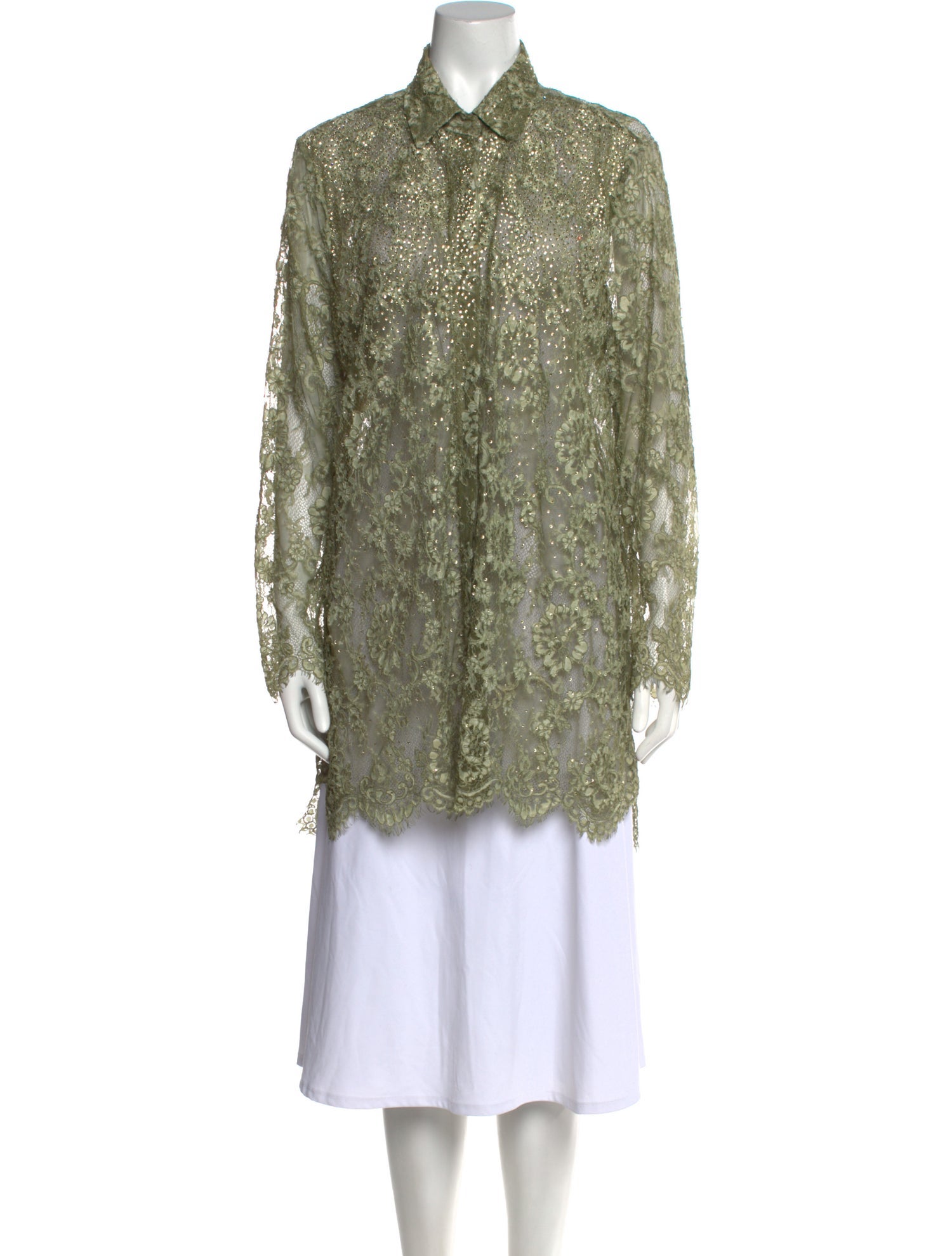 Ermanno Scervino Paisley Print Long Sleeve Tunic
