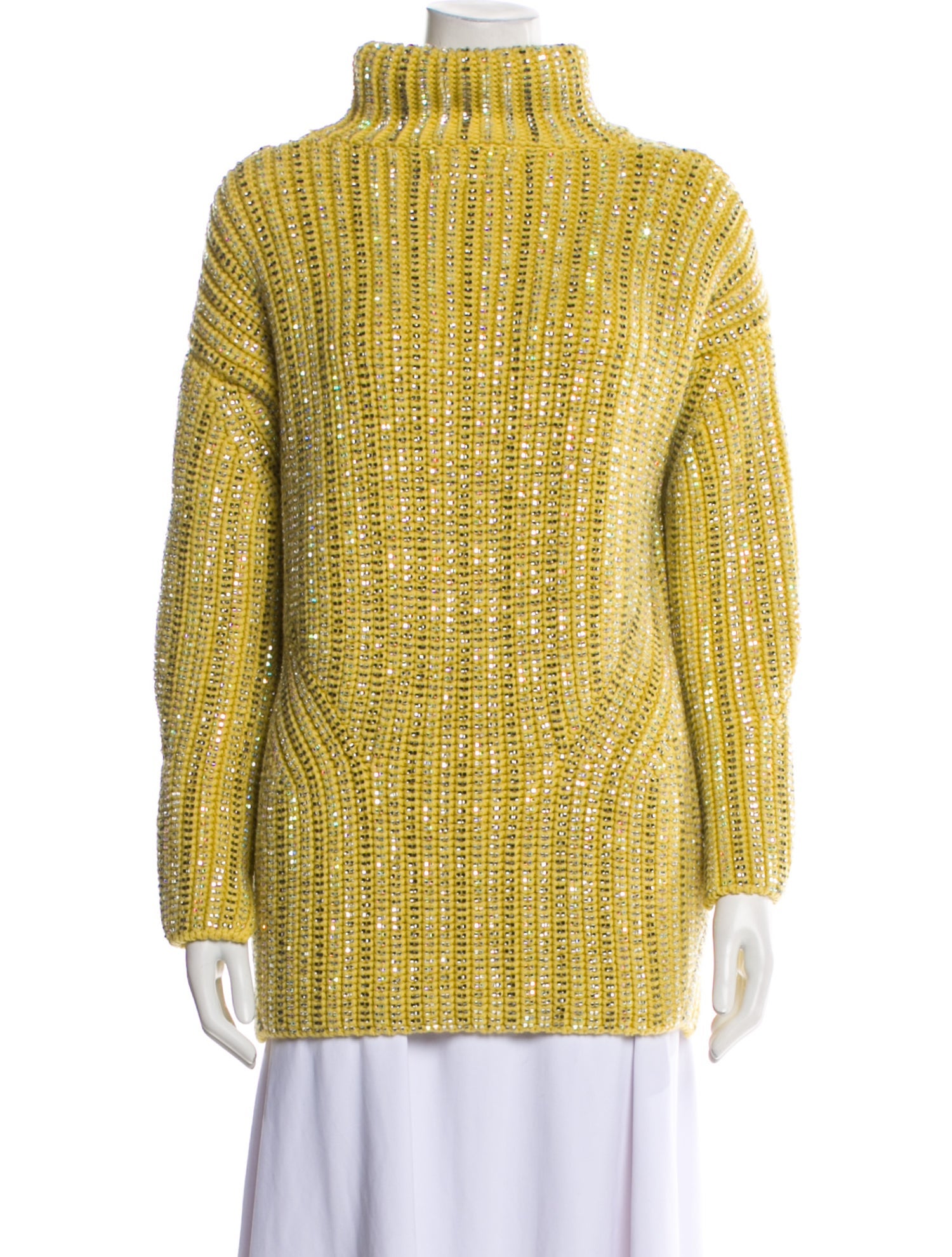 Ermanno Scervino Wool Mock Neck Sweater