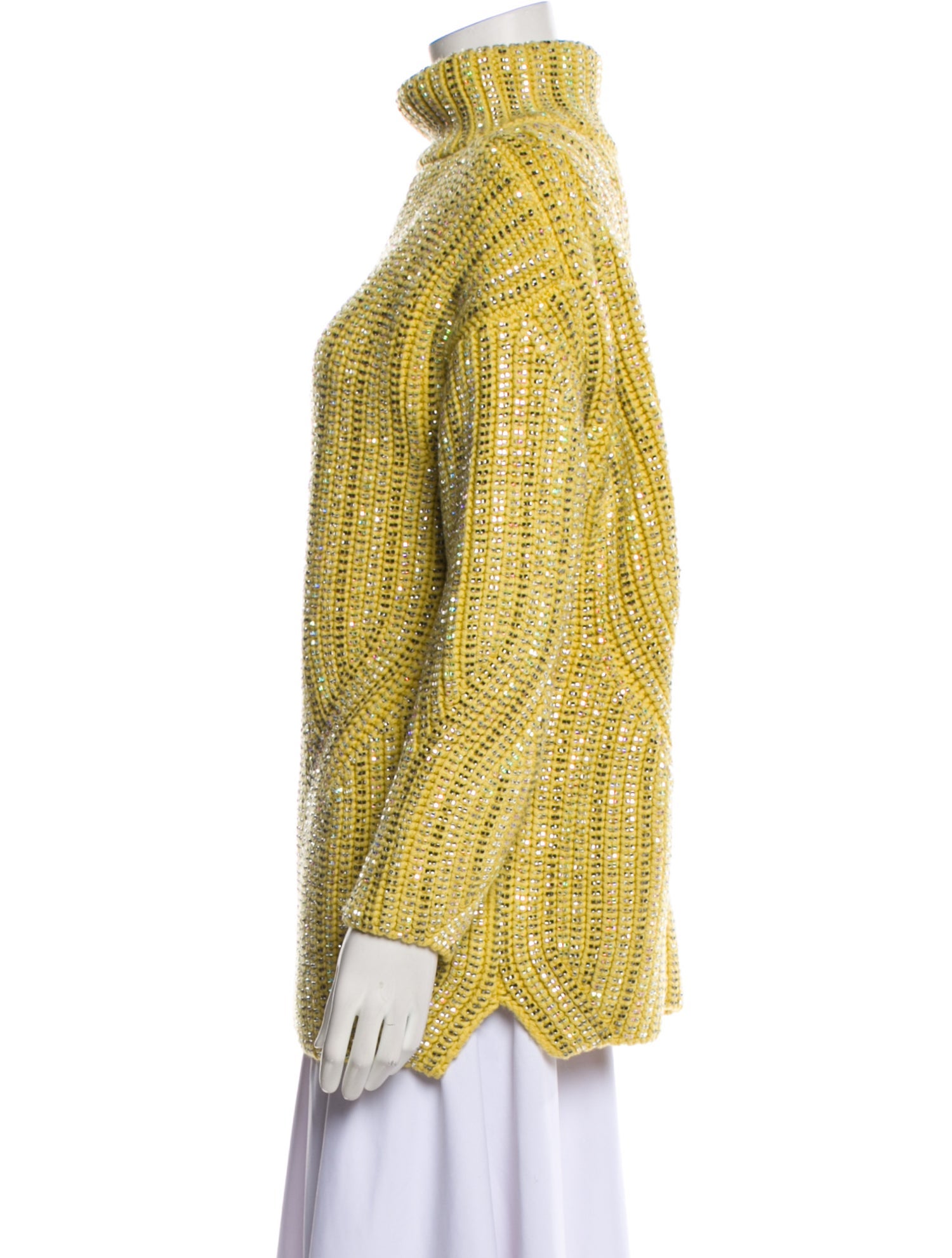 Ermanno Scervino Wool Mock Neck Sweater