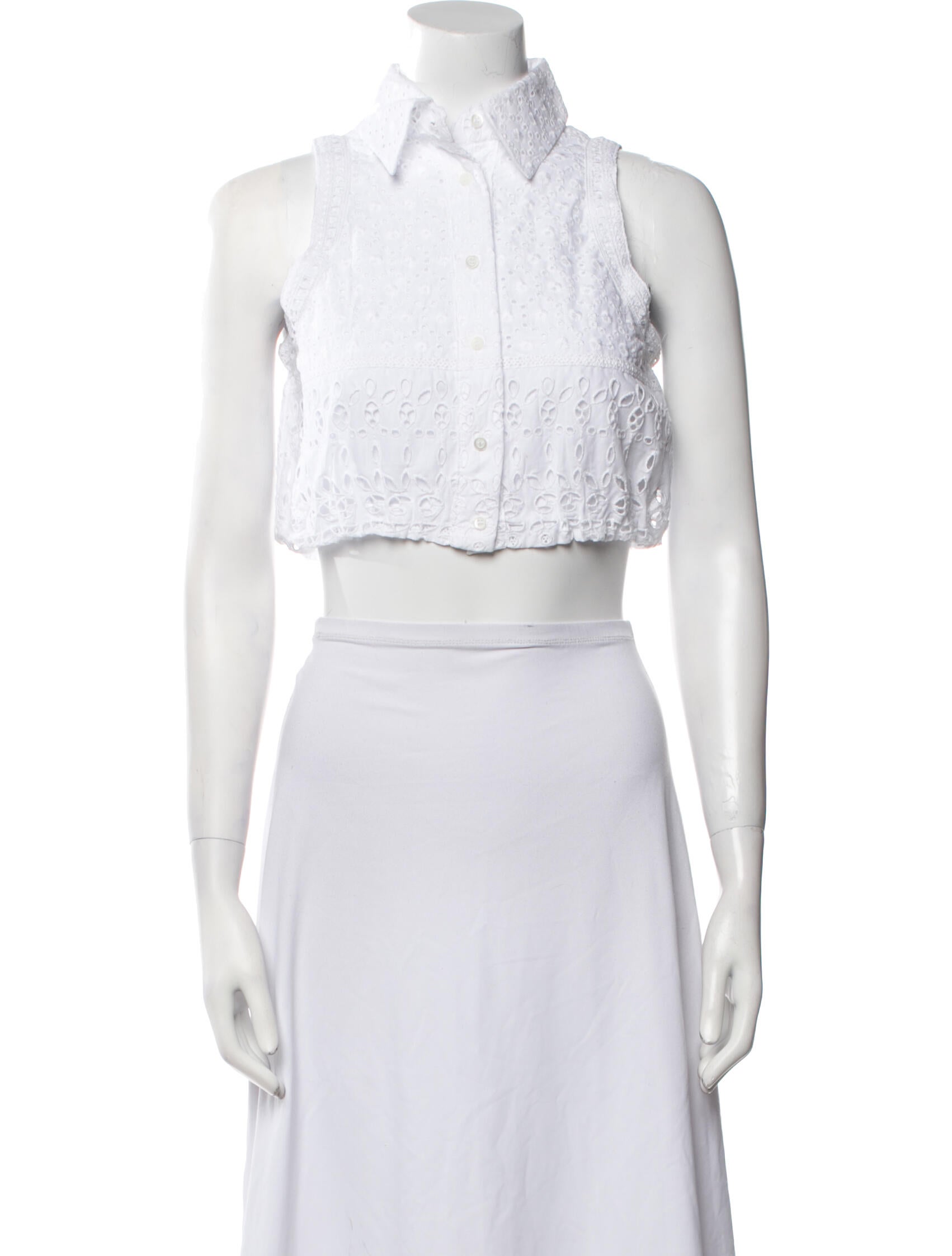 Ermanno Scervino Sleeveless Crop Top
