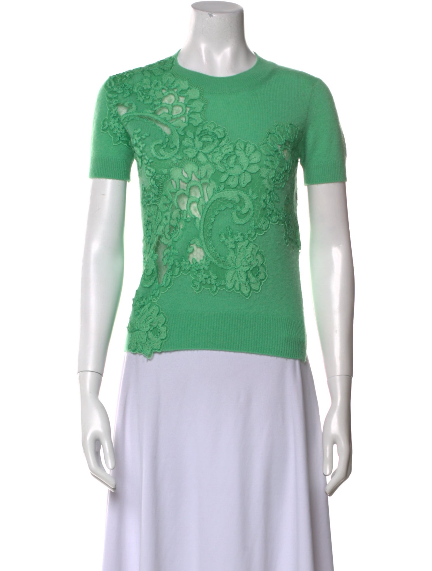 Ermanno Scervino Cashmere Lace Pattern T-Shirt