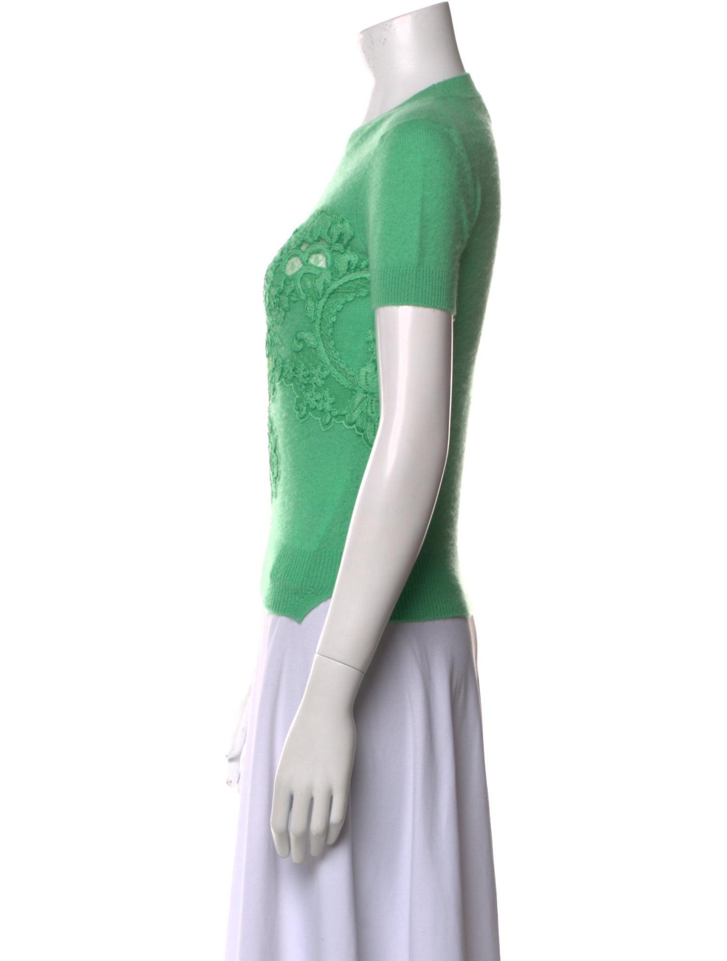 Ermanno Scervino Cashmere Lace Pattern T-Shirt