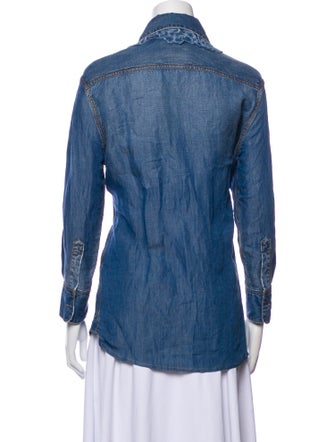 Ermanno Scervino Long Sleeve Button-Up Top