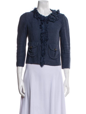 Ermanno Scervino Hemp Tweed Pattern Evening Jacket