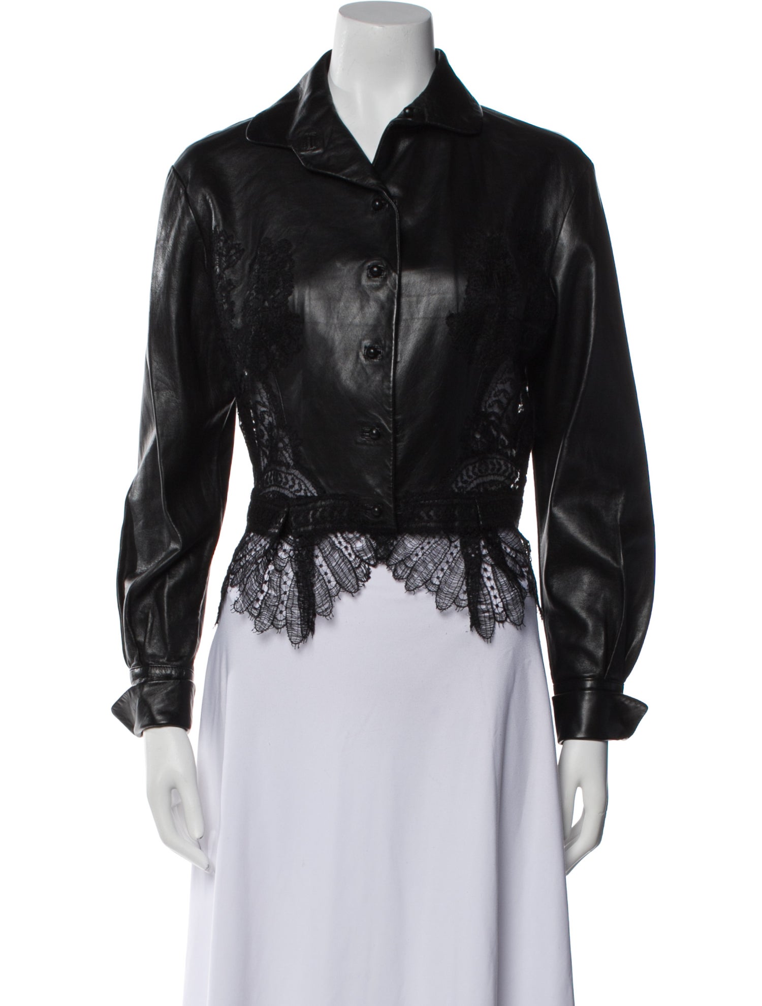 Ermanno Scervino Leather Biker Jacket