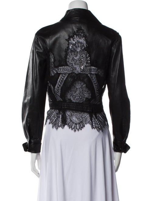 Ermanno Scervino Leather Biker Jacket