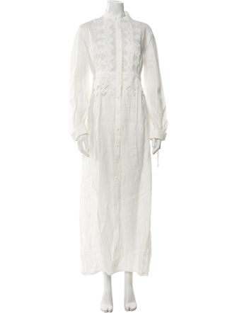 Ermanno Scervino Mock Neck Long Dress