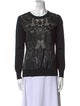 Ermanno Scervino Virgin Wool Lace Pattern Sweatshirt