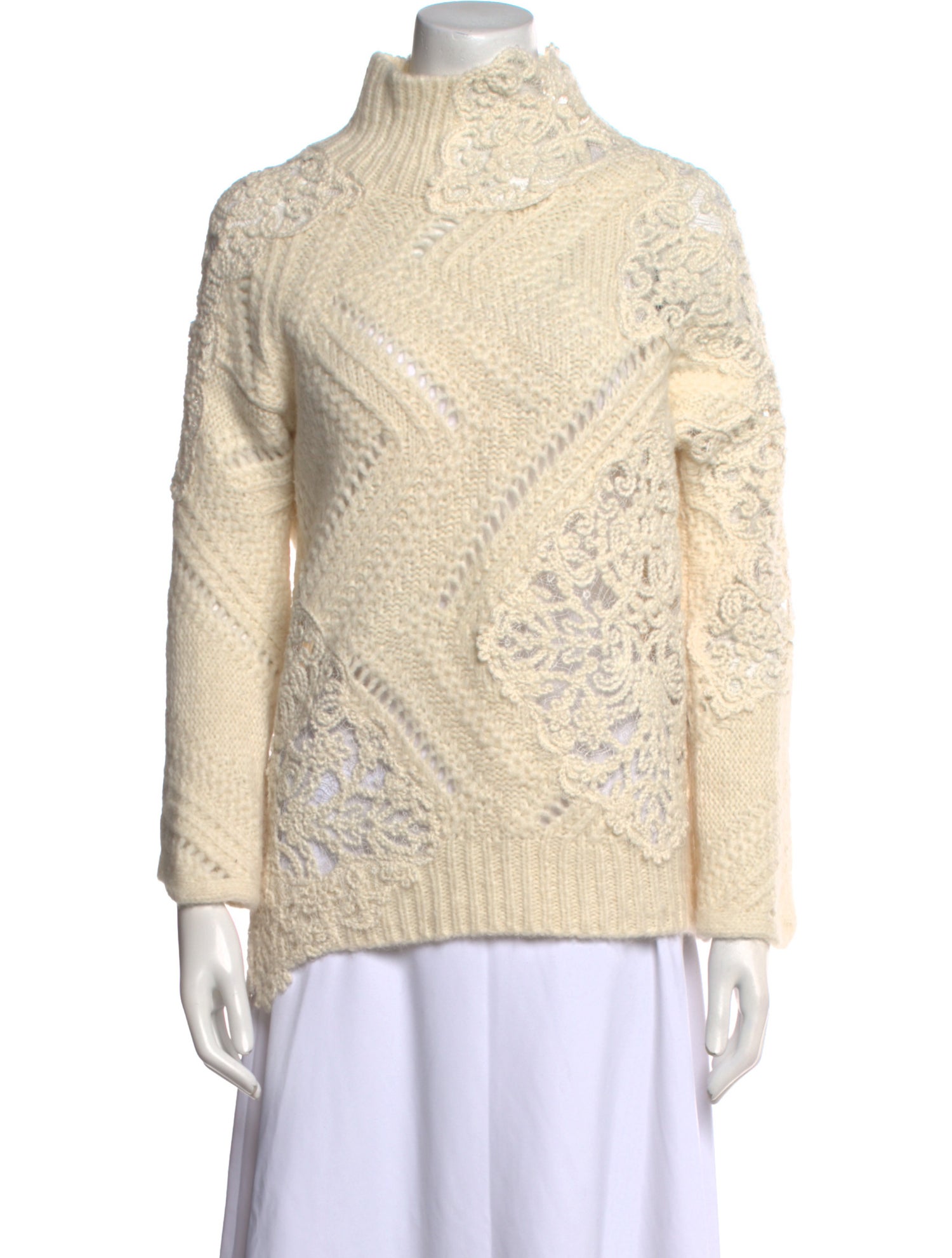 Ermanno Scervino Alpaca Mock Neck Sweater