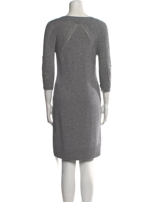 Ermanno Scervino V-Neck Knee-Length Dress