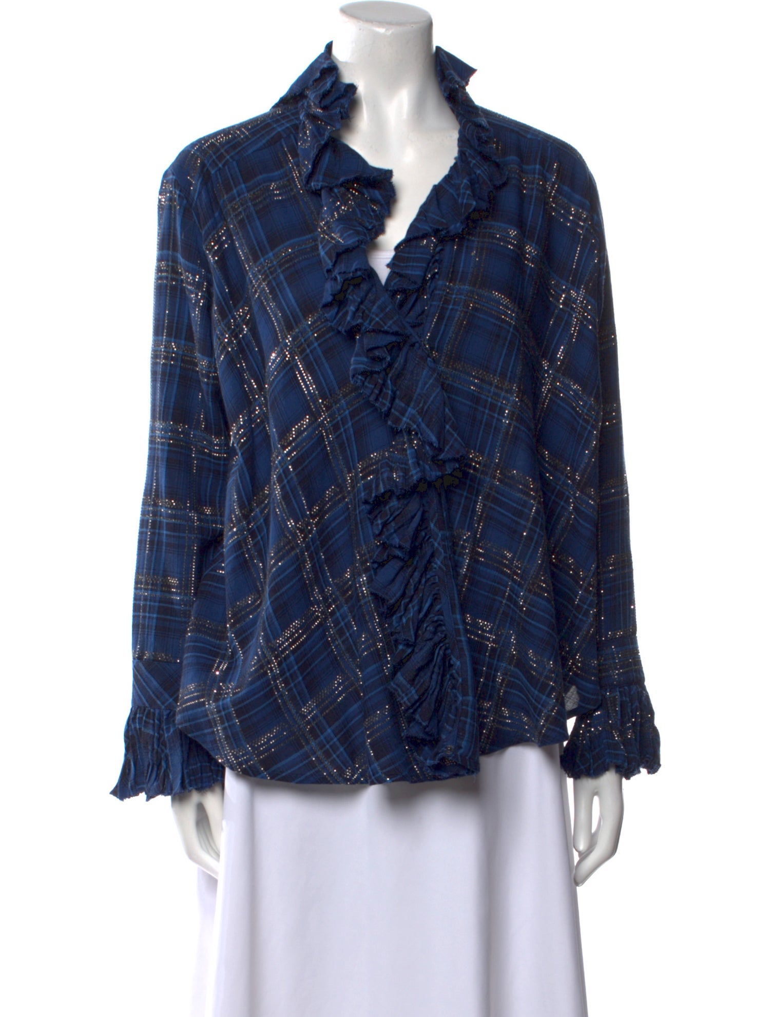 Ermanno Scervino Virgin Wool Printed Blouse