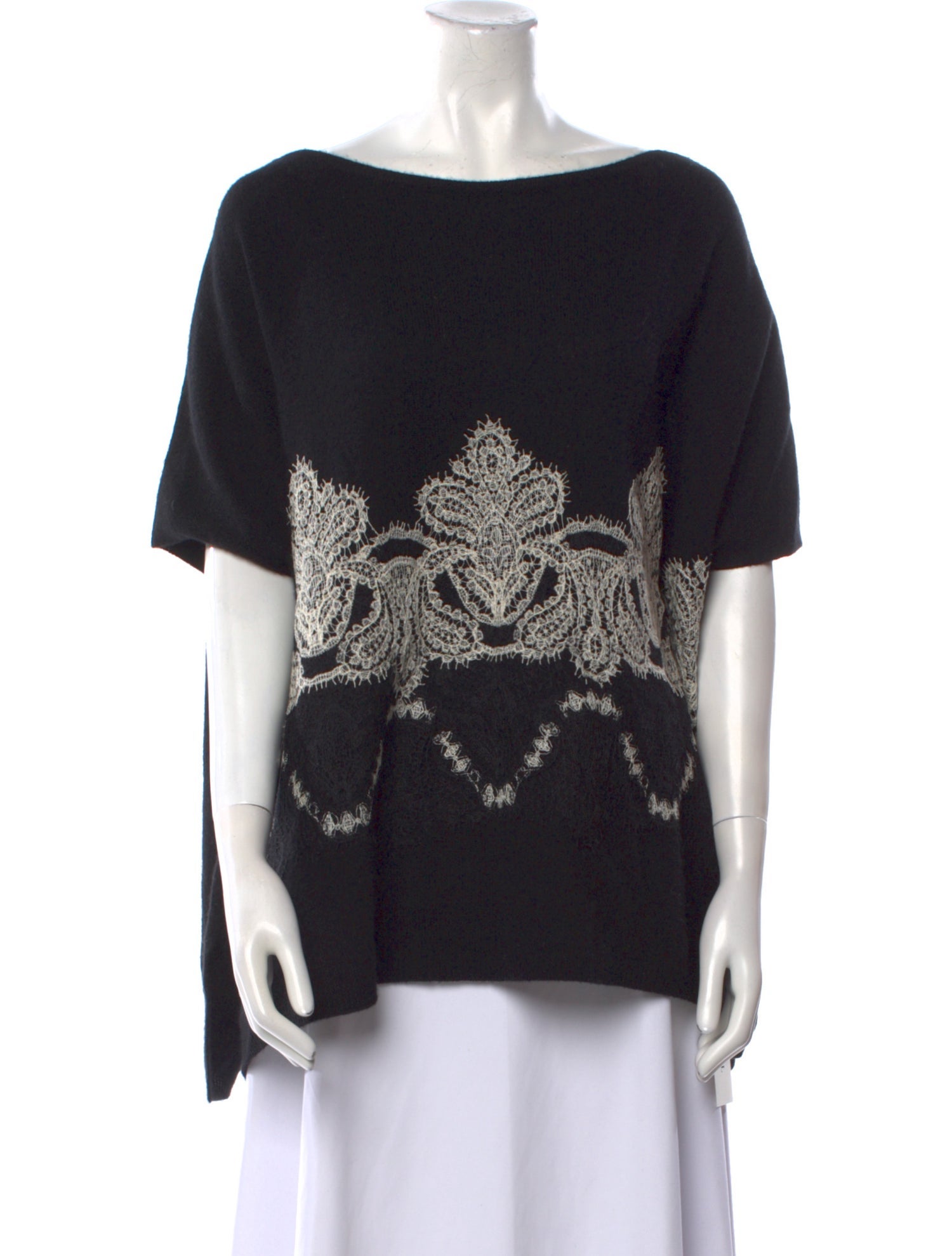 Ermanno Scervino Cashmere Printed Sweater