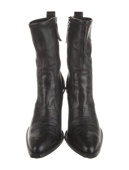 Ermanno Scervino Leather Sock Boots