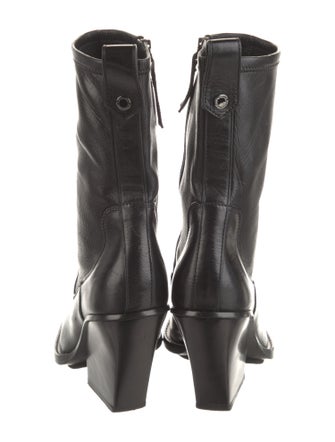 Ermanno Scervino Leather Sock Boots