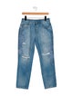 Ermanno Scervino High-Rise Straight Leg Jeans