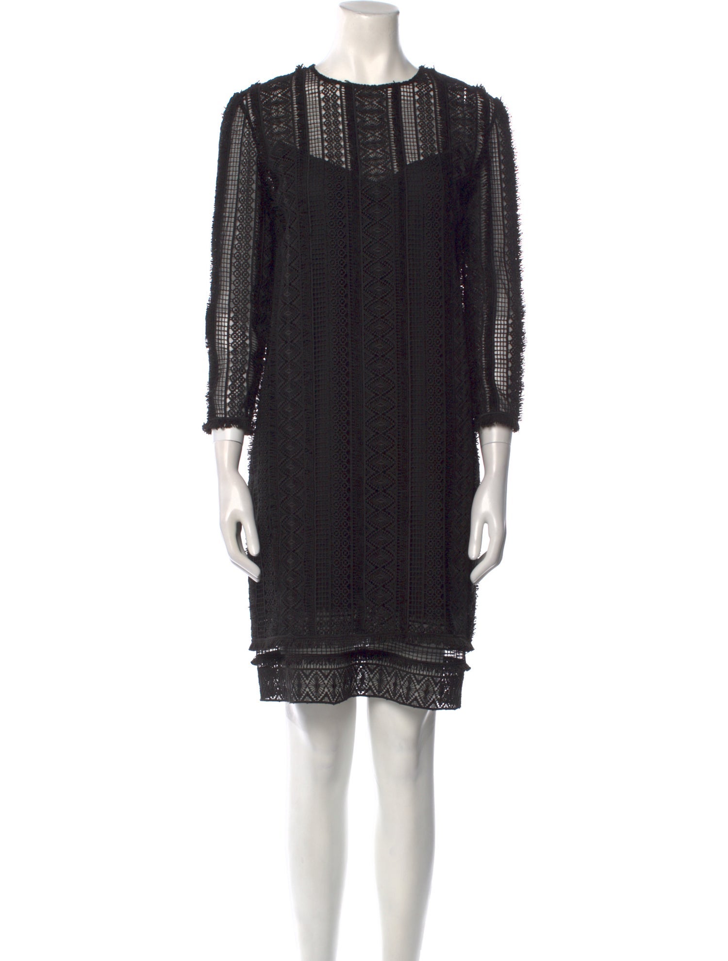 Ermanno Scervino Crew Neck Mini Dress