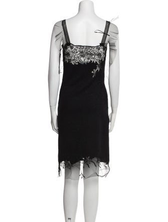 Ermanno Scervino V-Neck Midi Length Dress