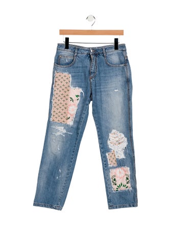 Ermanno Scervino Mid-Rise Straight Leg Jeans