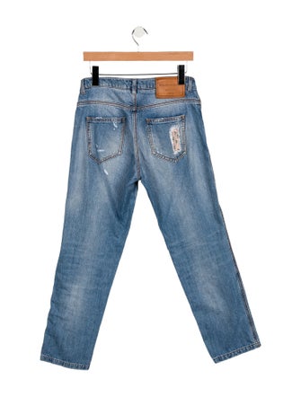 Ermanno Scervino Mid-Rise Straight Leg Jeans