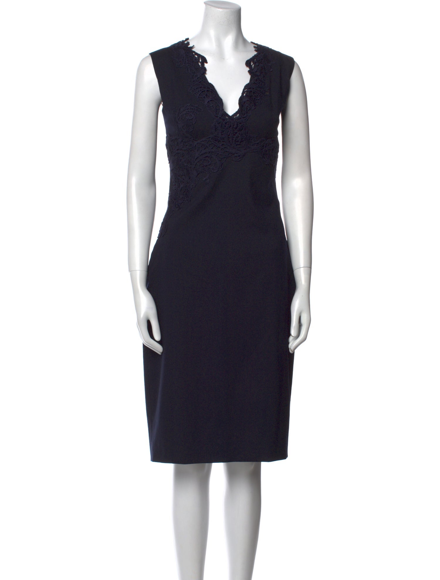Ermanno Scervino Virgin Wool Midi Length Dress