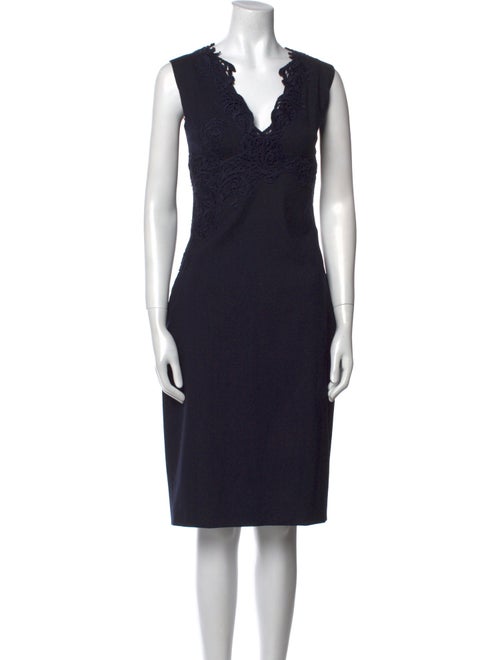 Ermanno Scervino Virgin Wool Midi Length Dress