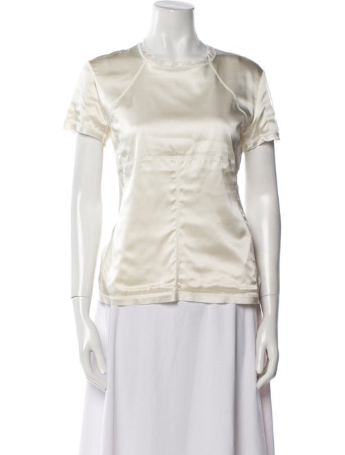 Ermanno Scervino Silk Crew Neck T-Shirt