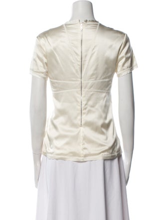 Ermanno Scervino Silk Crew Neck T-Shirt