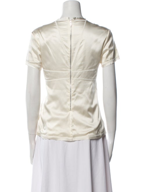 Ermanno Scervino Silk Crew Neck T-Shirt