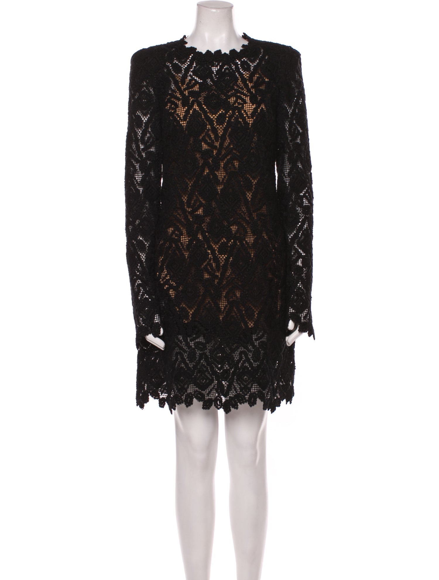 Ermanno Scervino Lace Pattern Mini Dress