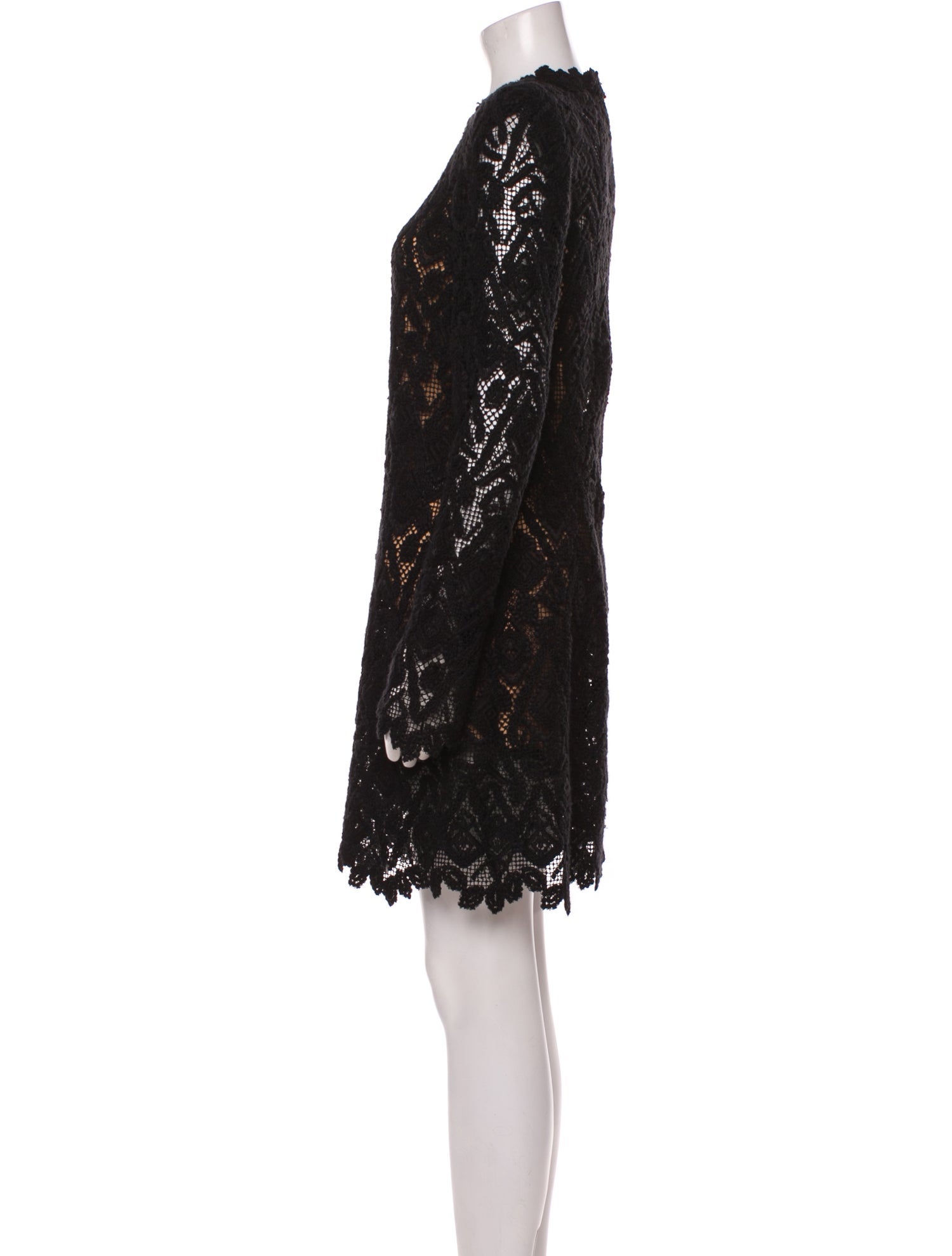 Ermanno Scervino Lace Pattern Mini Dress